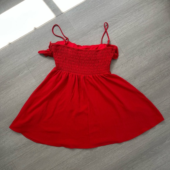 Red Ruffled Sundress - Picture 2 of 2